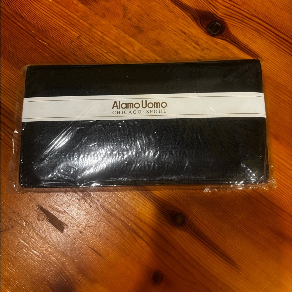 Alamo Uomo Black Leather Wallet